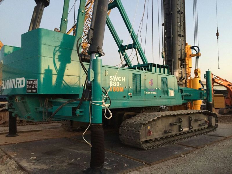 九游体育(中国)官方网站智能SWCH880-180M全液压履带桩机闪亮登陆韩国