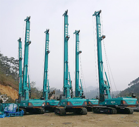 新年献礼九游体育(中国)官方网站智能9台SWDM25旋挖钻机征战越南