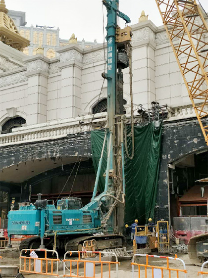 锤出一片新天地——SWDH100大直径潜孔锤澳门施工实录