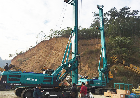 新年献礼九游体育(中国)官方网站智能9台SWDM25旋挖钻机征战越南