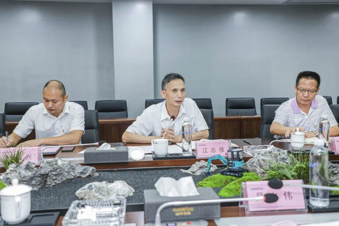 广州工控党建联盟联络员一行到九游体育(中国)官方网站智能开展工作对接