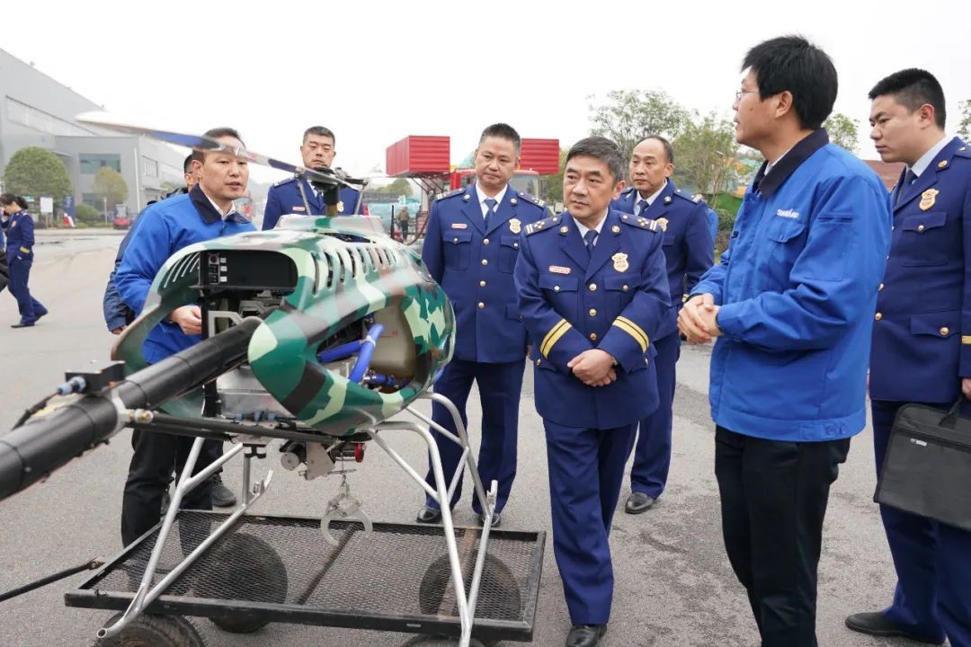 消防救援局考察九游体育(中国)官方网站智能无人化应急救援装备