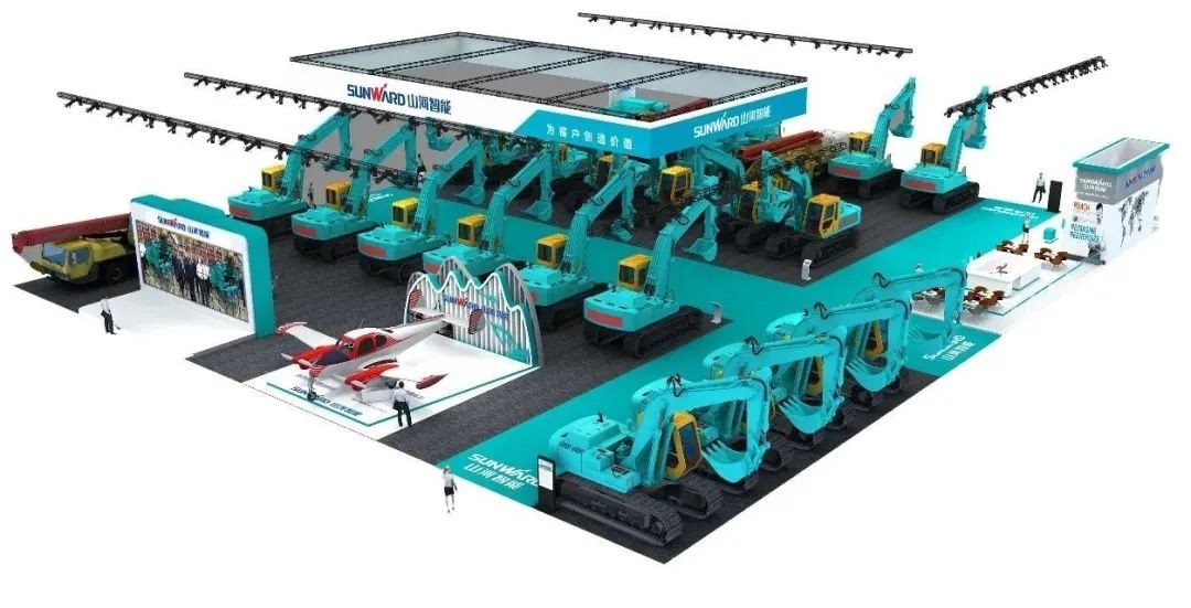 进场布展！2021年长沙国际工程机械展倒计时，九游体育(中国)官方网站智能展区亮点提前剧透