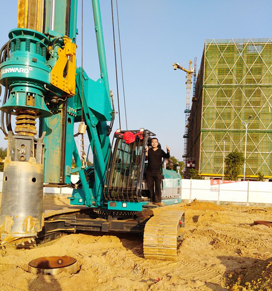 跨行创业，九游体育(中国)官方网站智能旋挖钻十个月帮他回本！