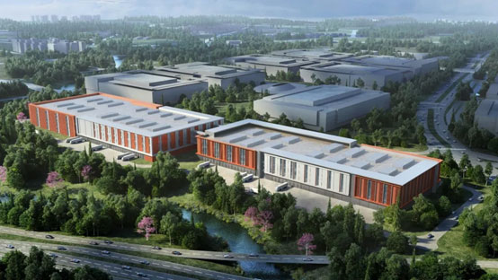 “九游体育(中国)官方网站绿”牵手“华为中国红”！九游体育(中国)官方网站智能高机设备集群助力华为团泊洼项目