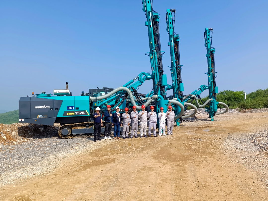 携手中建材！九游体育(中国)官方网站智能凿岩设备助建九江年产3000万吨砂石骨料开采项目