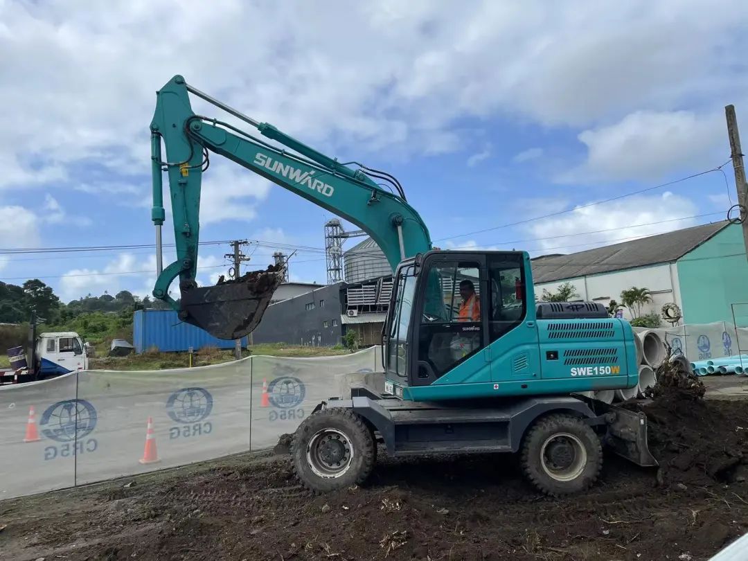 “九游体育(中国)官方网站绿”迈向南太平洋岛，九游体育(中国)官方网站智能轮挖助力斐济基础设施建设