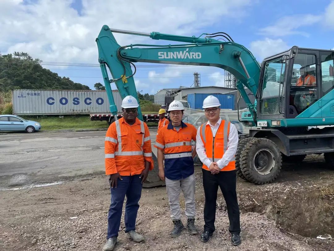 “九游体育(中国)官方网站绿”迈向南太平洋岛，九游体育(中国)官方网站智能轮挖助力斐济基础设施建设