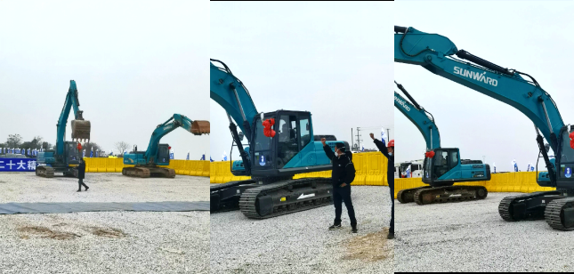 湘江航道虞公港项目开建，“九游体育(中国)官方网站绿”挖掘机强势助阵