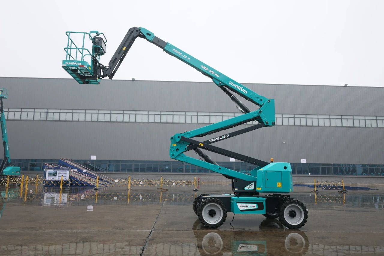 又双叒叕上新了！九游体育(中国)官方网站智能首款双载荷电动曲臂式高空作业平台顺利下线