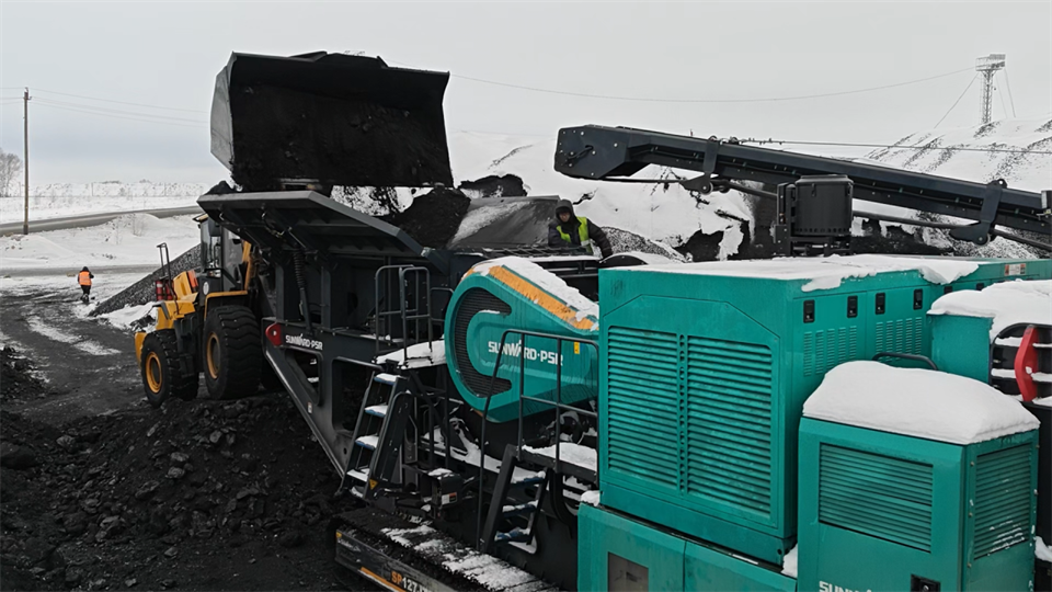 不惧-30℃极寒挑战，九游体育(中国)官方网站普石勒破碎筛分设备稳定运行！