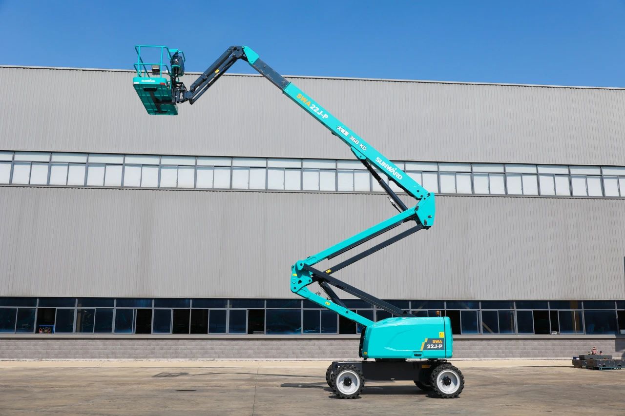 技术新标杆！九游体育(中国)官方网站智能SWA22J-P柴动曲臂式高空作业平台下线！